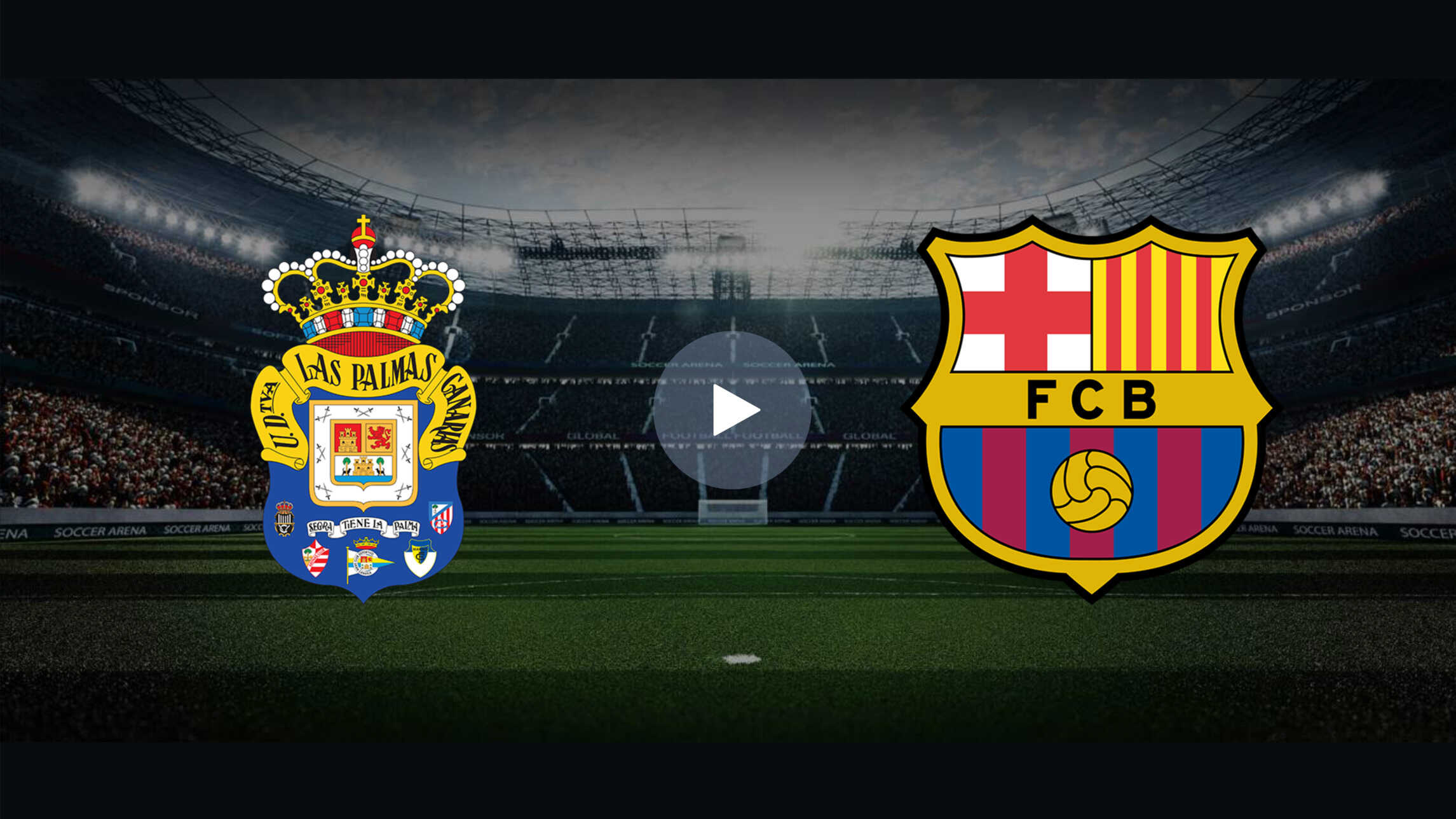 Transmisión en vivo del partido Las Palmas vs Barcelona La Liga 22