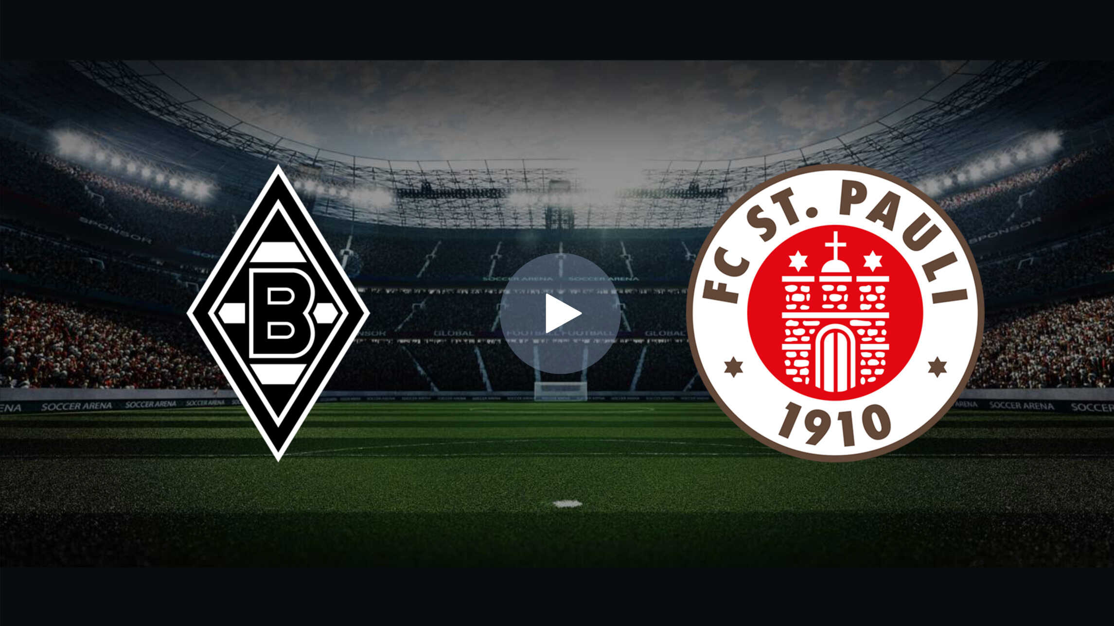 Online-Übertragung Borussia Mönchengladbach vs St. Pauli, Bundesliga 